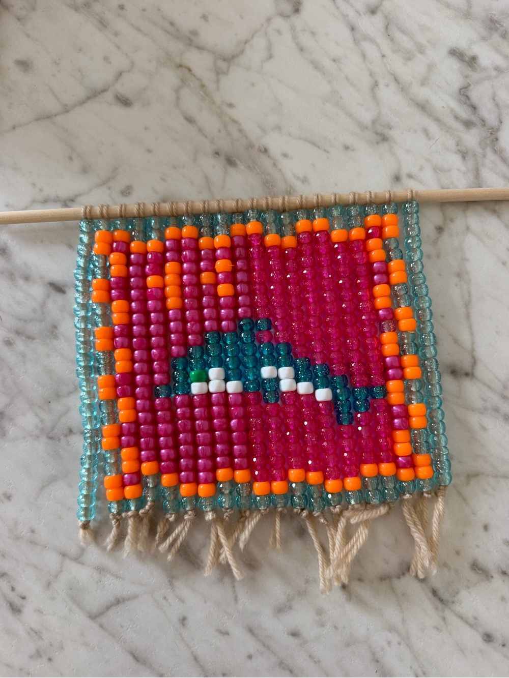 Handmade Dolphin Stamp Tapestry